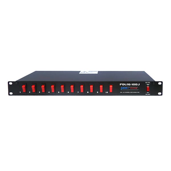PDU16-10DJ-AU - Penn Elcom - PDU16-10DJ-AU - 1U 16A 10-Channel Power Distribution Unit