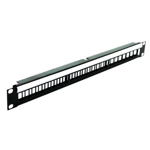 R1245/1UK - Penn Elcom - R1245/1UK - 1U Rack Panel for 24 x Keystone Snap-in Modules.