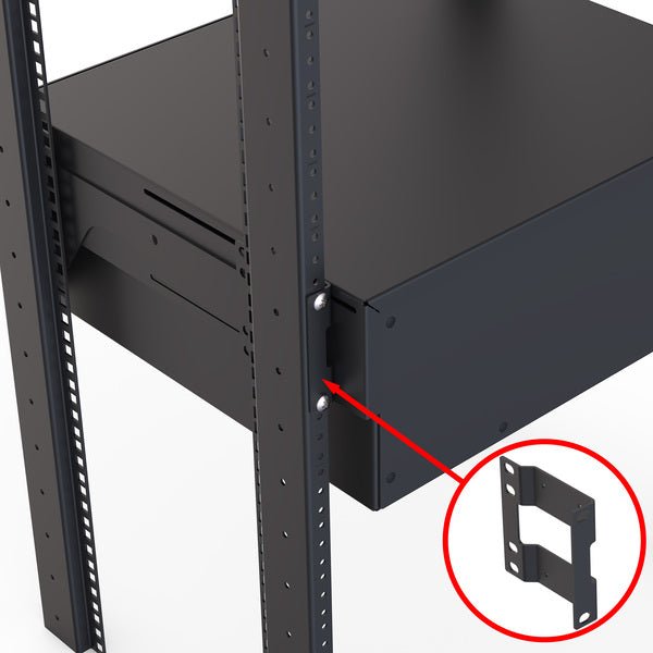 R2292-RSB-KIT - Penn Elcom - R2292-RSB-KIT - Rear Support Kit For R2293 Touring Grade Heavy Duty Rack Drawers and R2295 Aluminium Rack Drawers