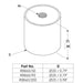 R8860/90 - Penn Elcom - R8860/90 - 90kg Shock Mounts For R8800 Anti-Vibration RMS