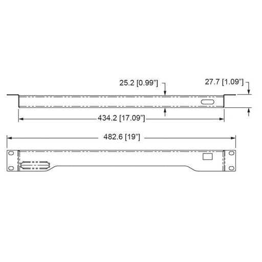RADM-23CW - Penn Elcom - RADM-23CW - 1U LED Multicolor + White Rack Light