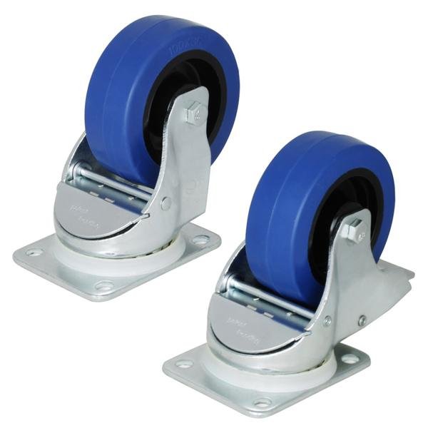W9000-AUTO - Penn Elcom - W9000-Auto - 100mm Auto Swivel Wheel.