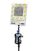 QR Code Stand - Tri - QR Code Stand - With Hand Sanitizer Holder - Custom Printed QR Code