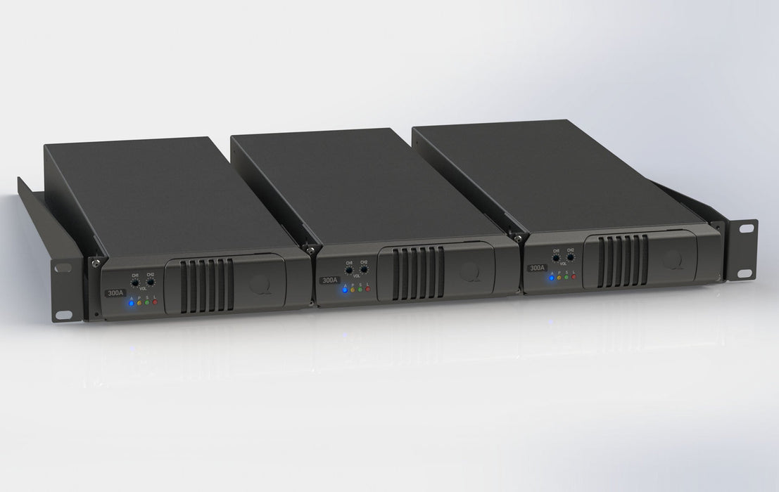 URAK2 - Quest - URAK2 - 1RU Mounting Shelf for 3 x QX300 Amps.