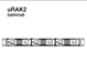 URAK2 - Quest - URAK2 - 1RU Mounting Shelf for 3 x QX300 Amps.