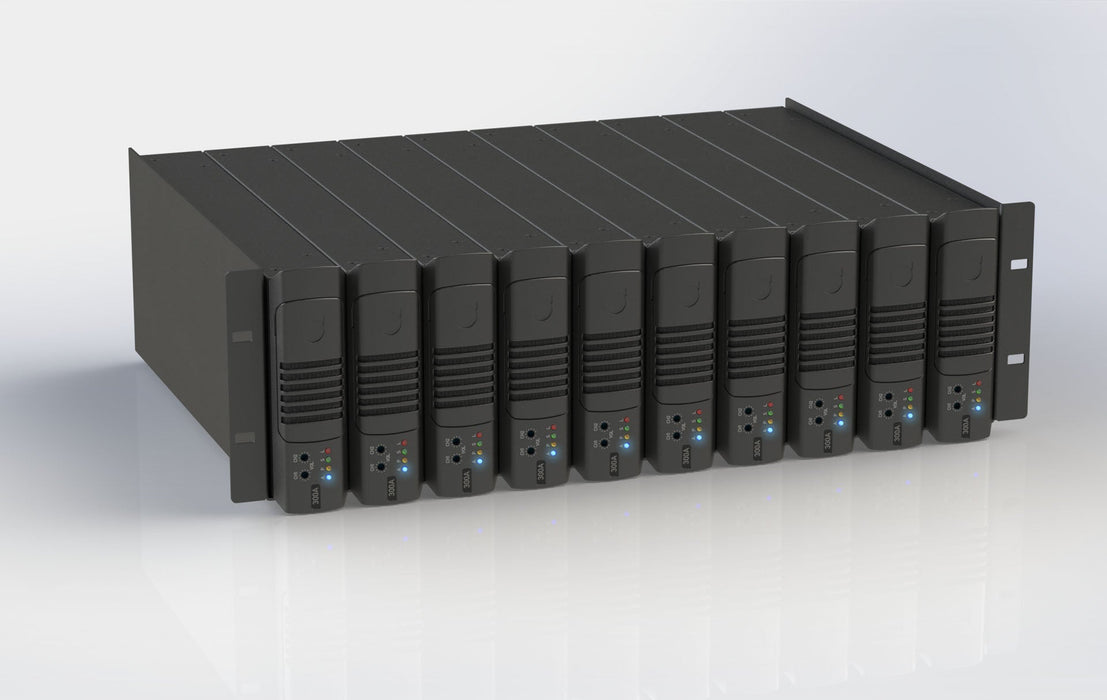 uRAK3 - Quest - uRAK3 - 3RU Mounting Shelf For 3 x QX300 Amplifiers.
